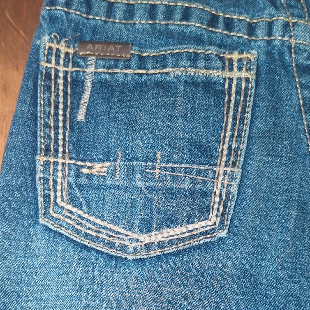 Ariat Boys Classic Indigo Slim Jeans - Picture 3 of 5